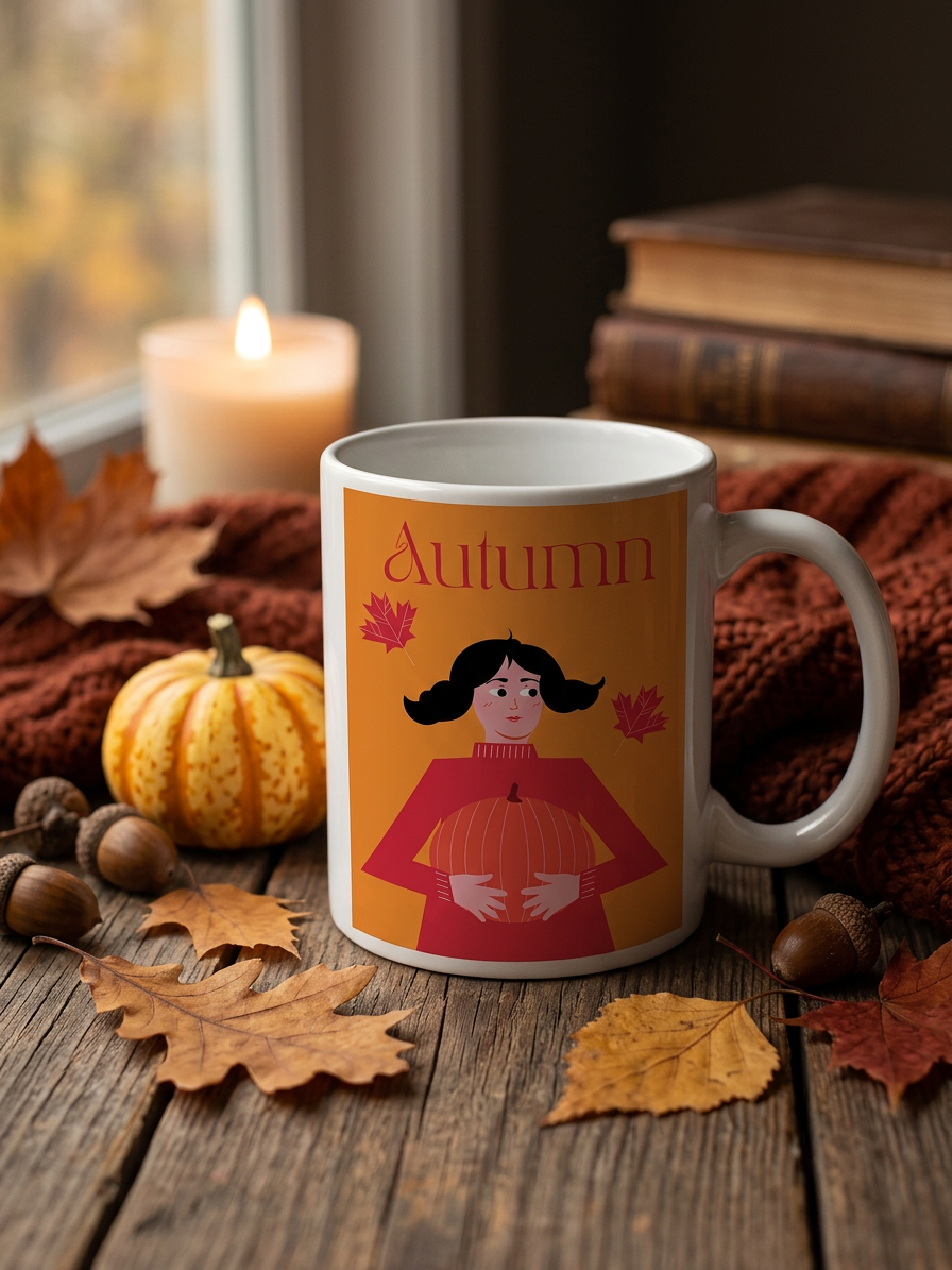 Mug illustré Autumn de la collection Saisons